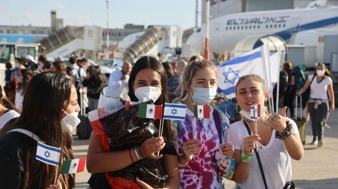 Jóvenes de movimientos juveniles llegan a Israel. 