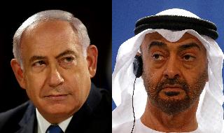 Benjamín Netanyahu, de Israel, y el príncipe Mohamed bin Zayed, de EAU, artífices del acuerdo más importante de los últimos años. 