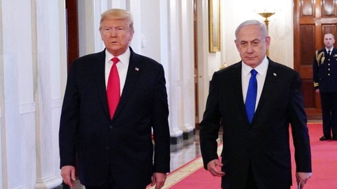 Donald Trump y Benjamín Netanyahu en la Casa Blanca. 