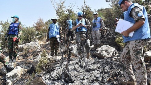 Fuerzas de la FPNUL en Mount Dov tras el incidente. 