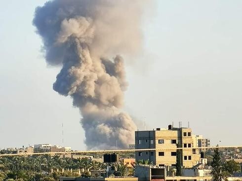Bombardeo israelí contra Hamás en Gaza durante el fin de semana.