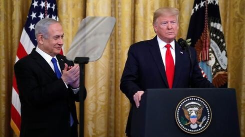 El primer ministro Benjamin Netanyahu y el presidente de los Estados Unidos, Donald Trump, en la presentación del “acuerdo del siglo”.