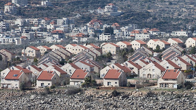 Asentamiento israelí en Cisjordania. 