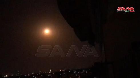 Bombardeo atribuido a Israel en Siria.
