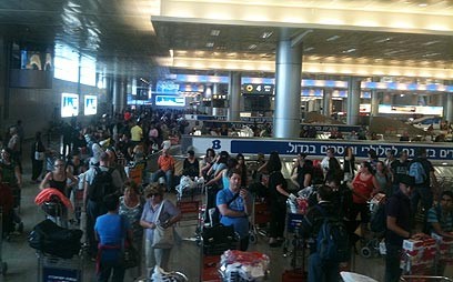 El Aeropuerto Ben Gurión, abarrotado en Rosh Hashaná. Hace apenas un año. 