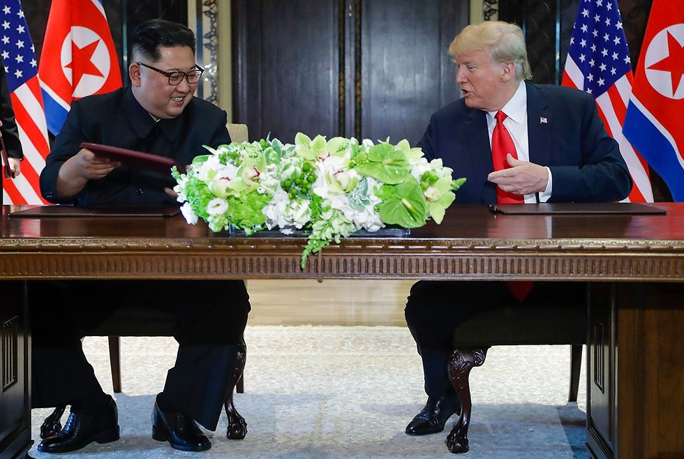 Donald Trump y el dictador norcoreano, Kim Jong Un.