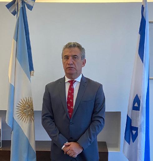 El embajador argentino en Israel, Sergio Urribarri. (Embajada de Argentina en Israel) El embajador Sergio Urribarri.