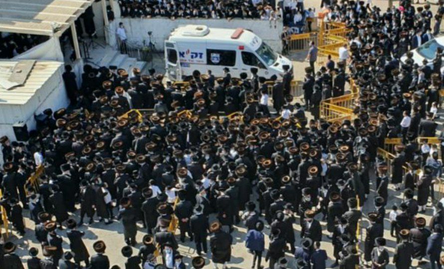 Funeral del rabino.