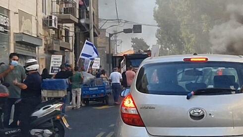 Decenas de comerciantes se manifestaron este jueves en Tel Aviv. 