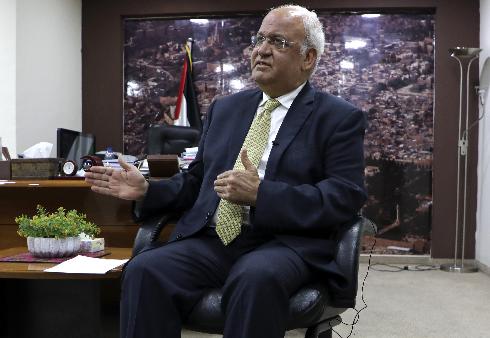 Saeb Erekat, histórico dirigente palestino. 