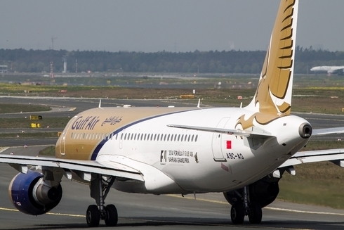Avión de la aerolínea bahreiní Gulf Air. 