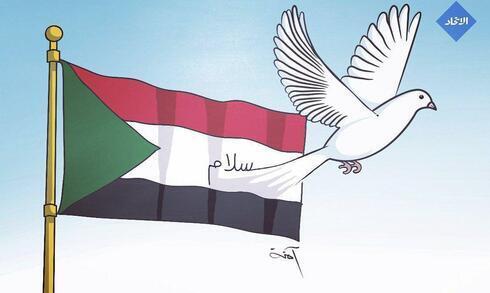 Ilustración publicada por la Unidad de Portavoces de las FDI tras el anuncio de la normalización de las relaciones entre Israel y Sudán.