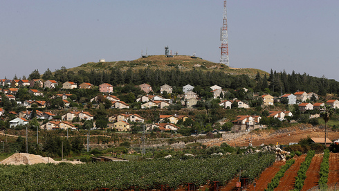 Paisaje de Metula, cerca del lugar en donde fue derribado el dron de Hezbollah. 