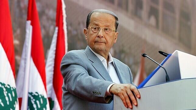 Michel Aoun, presidente del Líbano. 