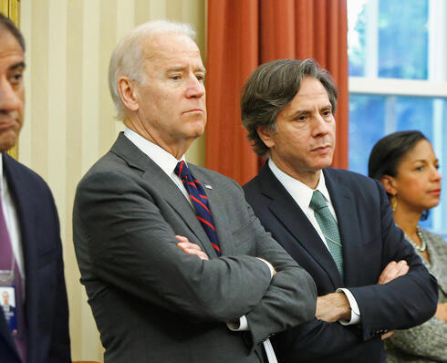 El presidente electo de Estados Unidos, Joe Biden, y su designado secretario de Estado, Antony Blinken, en 2013. 