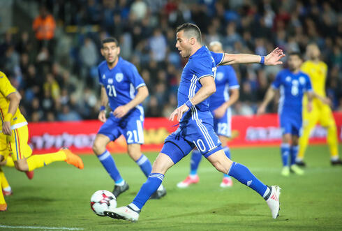 Hemed durante un partido entre Israel y Rumania en 2018.