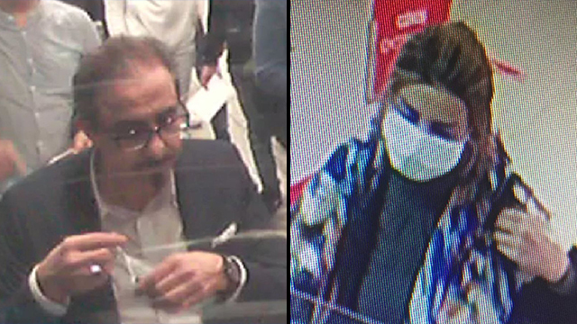 El opositor iraní y la espía que lo sedujo. Imágenes del aeropuerto de Estambul antes del secuestro.