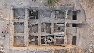 Sitio de excavaciones arqueológicas en Tel Megido.