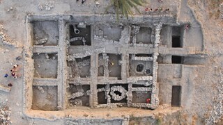 Sitio de excavaciones arqueológicas en Tel Megido.