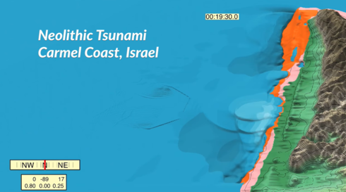 Las áreas de Israel que fueron golpeadas por el tsunami. 