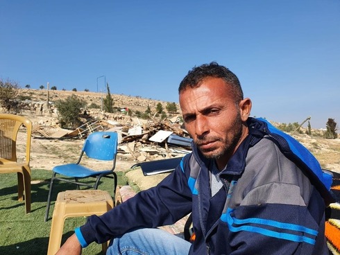 Eshraf Amur, residente de la aldea palestina y testigo del incidente. 