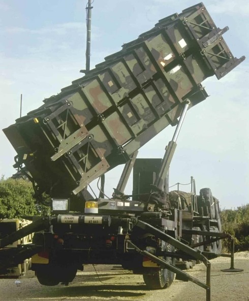 Batería de lanzamiento de los misiles Patriot. 