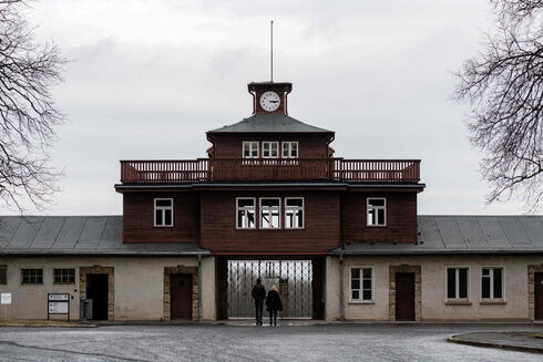 Entrada al campo de concetración de Buchenwald. 