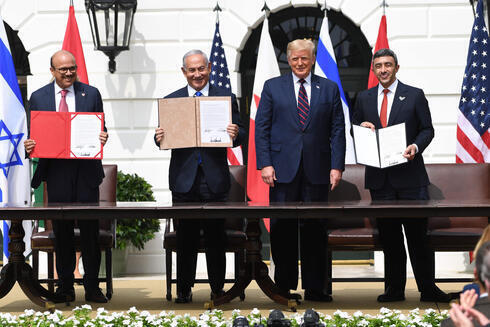 Firma de los Acuerdos de Abraham en la Casa Blanca, en septiembre de 2020. 