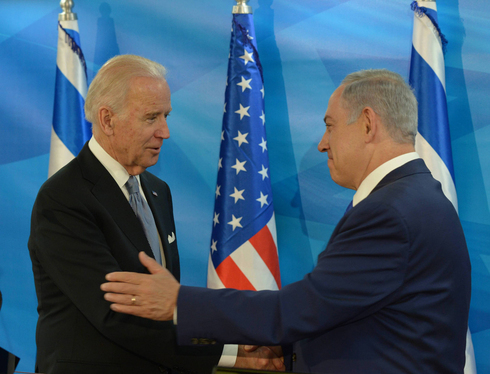 Joe Biden, entonces vicepresidente de Estados Unidos, junto con el primer ministro de israel, Benjamín Netanyahu, durante una reunión realizada en 2016. 