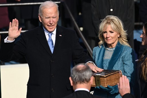 El momento en que Joe Biden juró como el 46º presidente de Estados Unidos. 