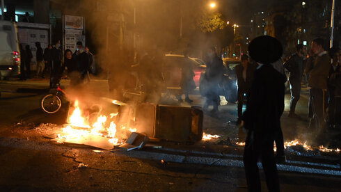Disturbios en Bnei Brak.