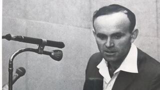 Joseph Kleiman durante su intervención como testigo en el juicio contra Eichmann. 