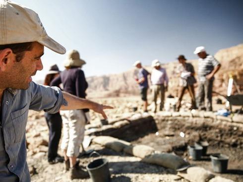 Trabajos arqueológicos en el valle de Timna.
