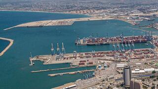 El puerto de Haifa.