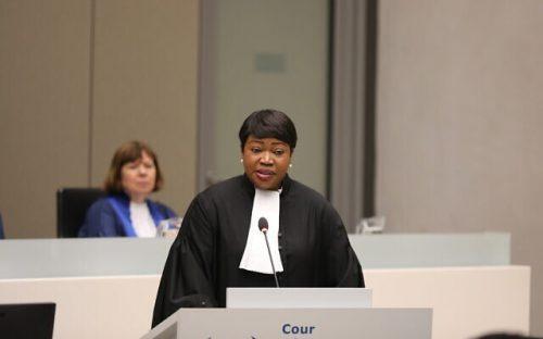 La fiscal jefe de la Corte Penal Internacional, Fatouh Bensouda, en la apertura del año judicial del tribunal en La Haya, el 23 de enero de 2020. 