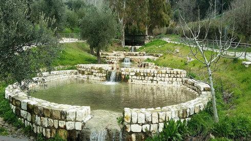 Un parque urbano en Safed. 