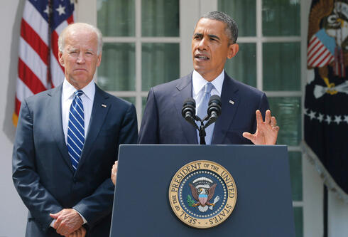 Joe Biden junto al presidente Barack Obama, en 2013. Momento de mayor enfrentamiento con el entonces primer ministro Benjamín Netanyahu, hoy nuevamente a cargo del gobierno israelí. (AP) Joe Biden junto al presidente Barack Obama, en 2013.