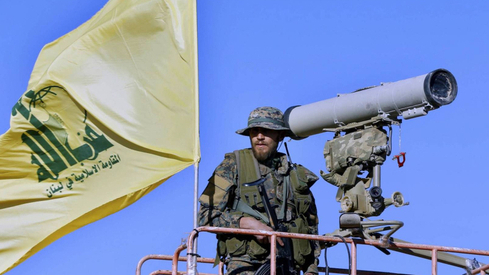 Combatiente de Hezbollah al sur de Siria. 