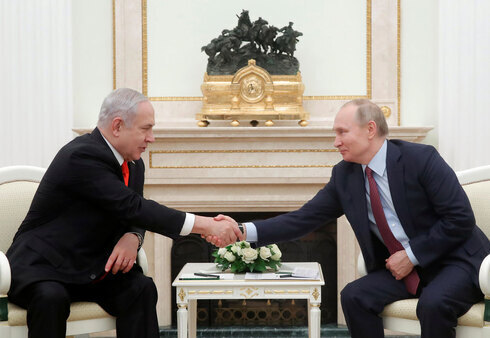 Reunión del primer ministro Benjamín Netanyahu y el presidente ruso Vladimir Putin en enero de 2020. 
