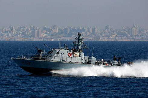 Un buque de la Marina de Israel en la costa de Gaza. 