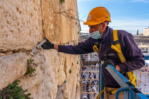 Israel cuida la "salud" del Muro de los Lamentos. 
