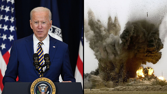 El ejército norteamericano atacó a milicias proiraníes en Siria la semana pasada en respuesta a una serie de ofensivas lanzadas contra su presencia en Irak. (AFP) Biden Ataque