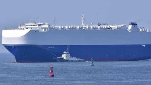 El barco de propiedad israelí afectado por las explosiones en el Golfo de Omán. 