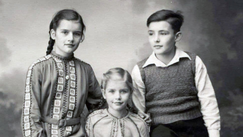 La abuela de Benny Gerloff y sus hermanos en tiempos de la Segunda Guerra Mundial.
