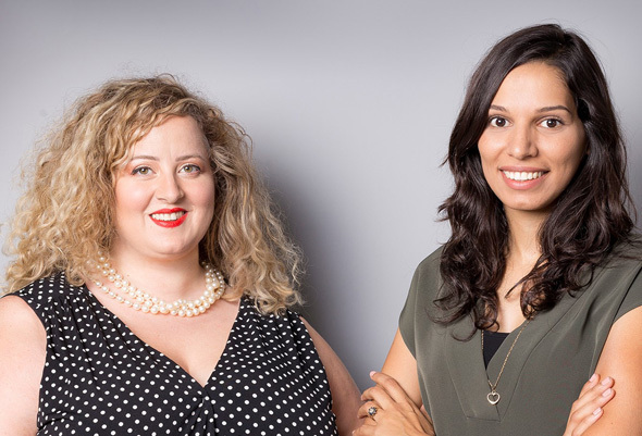 Las codirectoras ejecutivas de PresenTense, Khouloud Ayouti y Ariella Rozen. ( Shani Nachmias) Las codirectoras ejecutivas de PresenTense, Khouloud Ayouti y Ariella Rozen.
