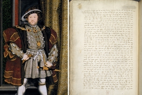 El rey Enrique VIII y la carta del rabino italiano Jacob Raphael. 