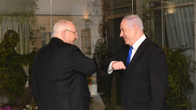 El presidente Reuven Rivlin y el primer ministro Benjamín Netanyahu en marzo del 2020.