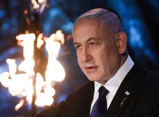 Mensaje de Netanyahu a Estados Unidos en el discurso del acto oficial de Yom HaShoá. 