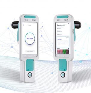 El sistema de escaneo virtual de MobileODT combina un hardware avanzado con aplicaciones de imagen, datos y software. 