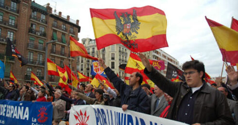 Una de las marchas realizadas hace algunos años por la ultraderechista Alianza Nacional. 